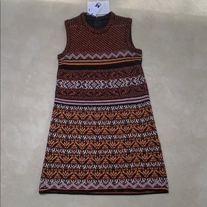 M Missoni sleeveless metallic knit mini dress